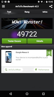 Google Nexus 6 benchmark