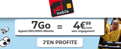 Le forfait NRJ Mobile 7Go est à 4.99?