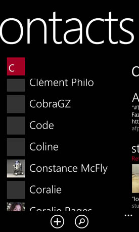 Nokia Lumia 520 : contacts