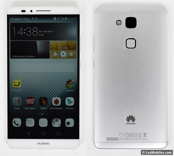 Huawei Ascend Mate 7 : avant / arrière