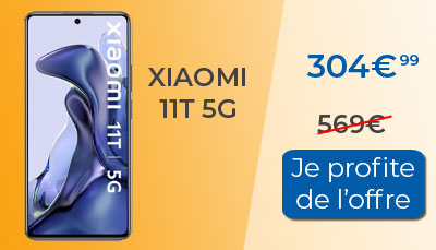 Un code promo fait chuter le prix du Xiaomi 11T