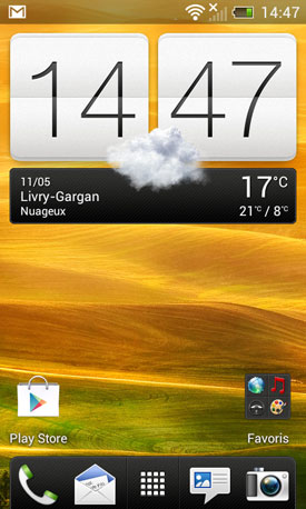 Test HTC One V : système d'exploitation Android 4.0 ICS + interface utilisateur HTC Sense 4.0