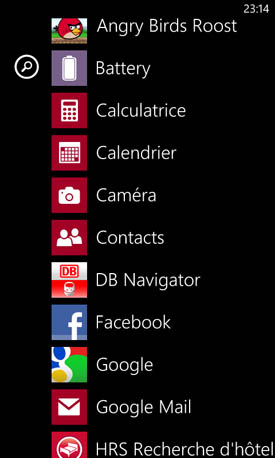 Nokia Lumia 620 applications