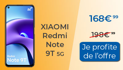 Xiaomi Redmi Note 9T 5G en promo chez Rakuten