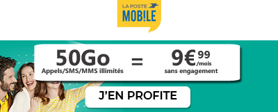 forfait La poste mobile 50Go