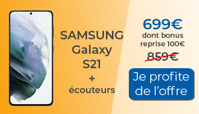 Avec un bonus reprise de 100?, le Galaxy S21 est à 699? chez Boulanger