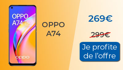 Oppo A74 en promo chez Boulanger