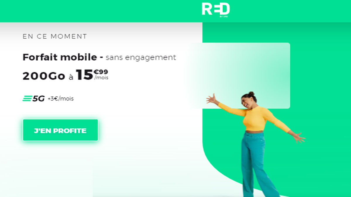 Bon plan irrésistible : un nouveau forfait maxi data à seulement 15,99 €/mois chez RED by SFR !