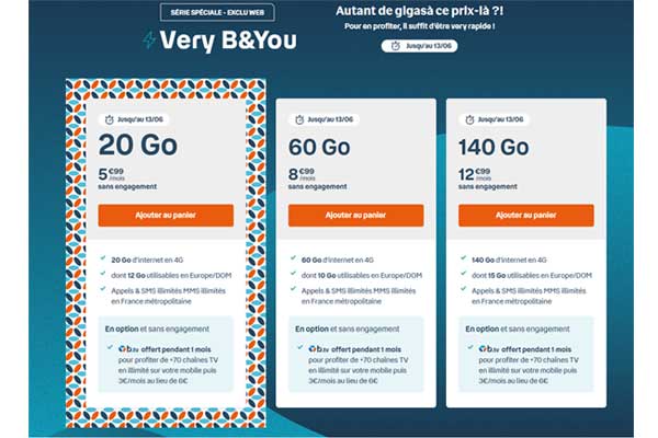 Les nouvelles séries spéciales Very B&You sont arrivées chez Bouygues Telecom !