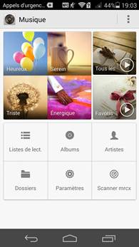 Huawei Ascend P7 : Musique