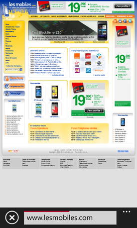 Nokia Lumia 520 : navigateur web