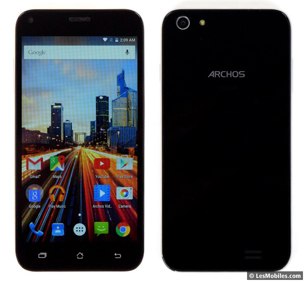 ARCHOS 50 Helium + : avant / arrière