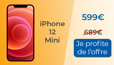 L'iPhone 12 mini profite de 90? de remise immédiate chez Fnac