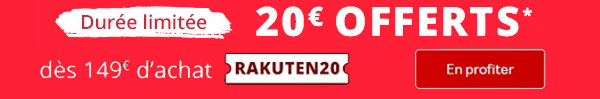 Profitez du code promo Rakuten 