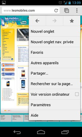 LG Google Nexus 4 : système d'exploitation + interface utilisateur + nouveautés d'Android 4.2 Jelly Bean