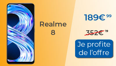 Le realme 8 est en promotion à 189?