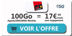 forfait 5G NRJ Mobile 100Go