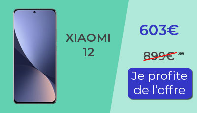 Le Xiaomi 12 en promotion chez Rakuten