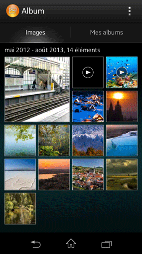 Sony Xperia M : lecture multimédia