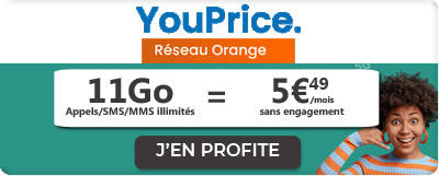 Forfait Youprice 11Go à 5.99?