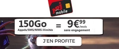 Forfait NRJ Mobile 150 Go à 9.99?