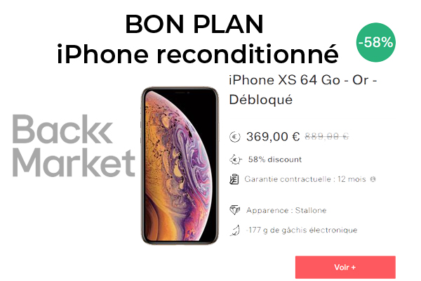 Votre iPhone XS reconditionné sur Back Market à prix canon