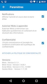 Motorola Moto X Force interface