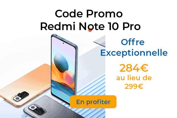 Le tout dernier Xiaomi Redmi Note 10 Pro baisse son prix grâce à un code promo