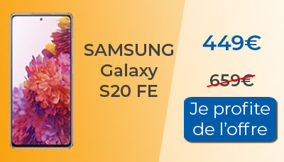 Le Samsung Galaxy S20 FE est en soldes à 449?