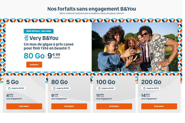 Bouygues Télécom : les supers promos sur les forfaits mobiles sont de retour