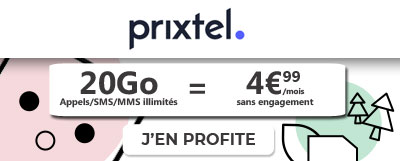 promo forfait 20Go prixtel