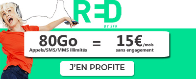 Forfait RED en promo : 80 Go pour 15?