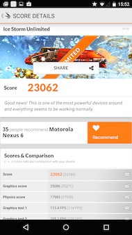 Google Nexus 6 benchmark