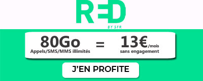 promo forfait RED 80go