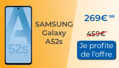 Un code promo fait chuter le prix du Samsung Galaxy A52s