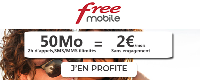 Forfait Free 50 Mo à 2?