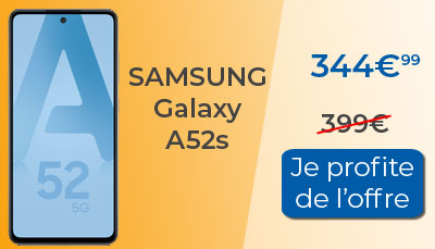 Le Samsung Galaxy A52s est en promotion