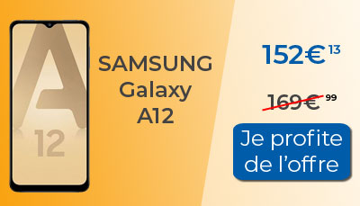 Le Samsung Galaxy A12 est en promotion chez Amazon