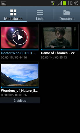 Samsung Galaxy S3 mini : films