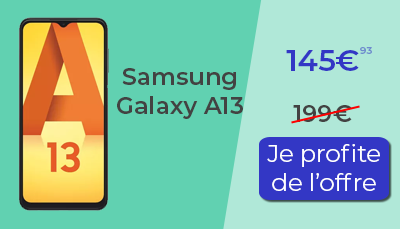 Samsung Galaxy A13 Amazon offre de noel