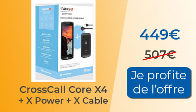 Soldes : CrossCall Core X4 en promotion chez Boulanger