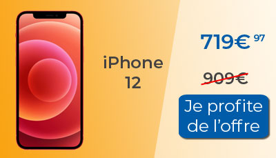 L'iPhone 12 est en promotion à 719? au lieu de 909? chez Rakuten