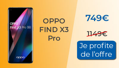 L'Oppo Find X3 Pro est 400? moins cher chez RED by SFR