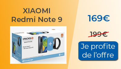 French Days Boulanger : Xiaomi Redmi Note 9 à 169? seulement