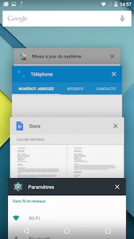 Google Nexus 6 Interface