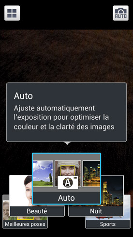 Samsung Galaxy S4 : menu photo