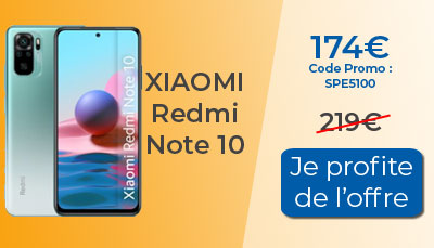 Xiaomi Redmi Note 10 en promo à 174? chez Rakuten