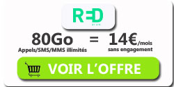 promo forfait RED 80Go