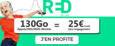 Forfait RED 5G 130Go