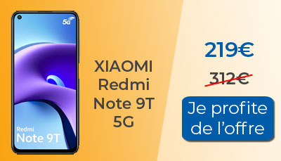 Xiaomi Redmi Note 9T 5G au meilleur prix chez Rakuten